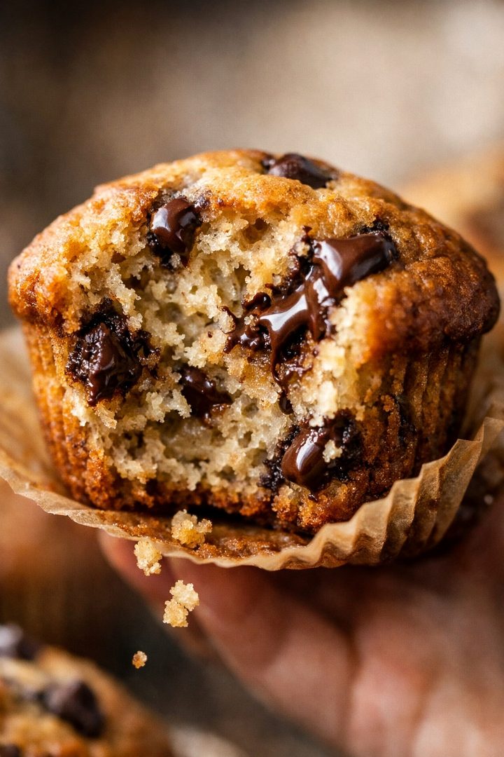 banana chocolate chip muffins recipe 