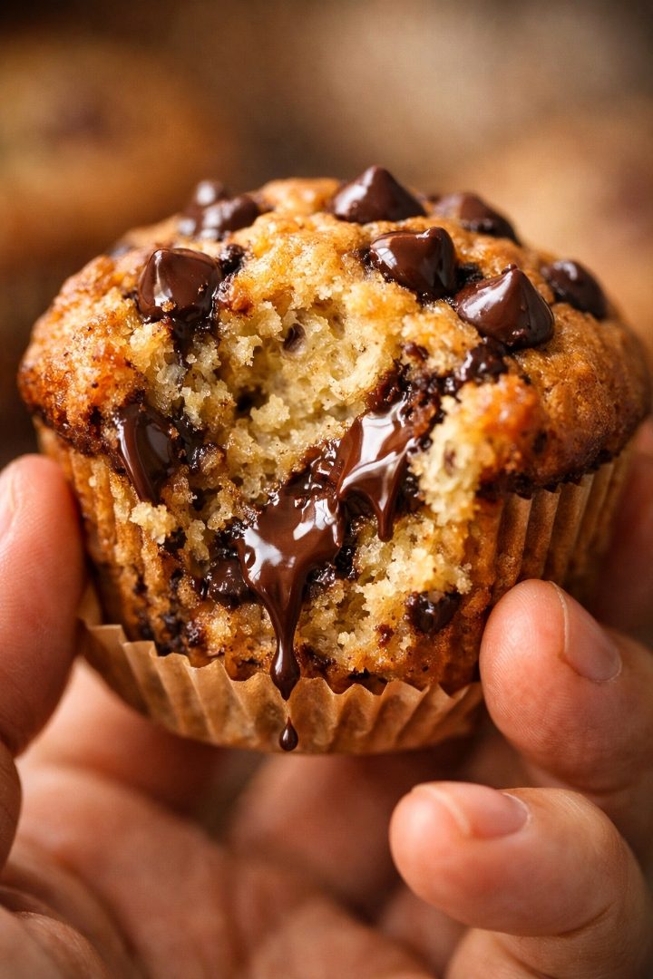 How to make banana chocolate chip muffins