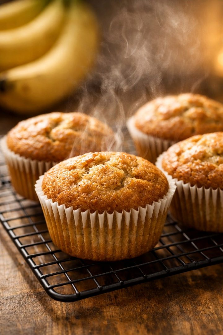 3-ingredient banana muffins recipe 