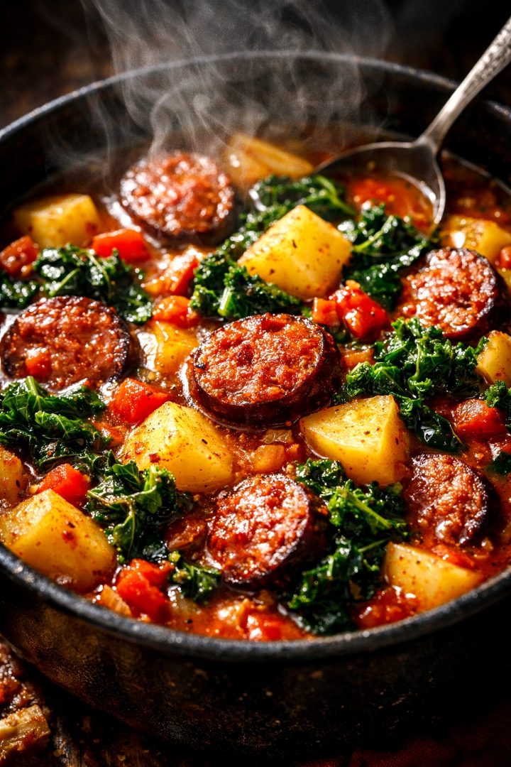 What to serve Portuguese Sausage and Kale Stew with 