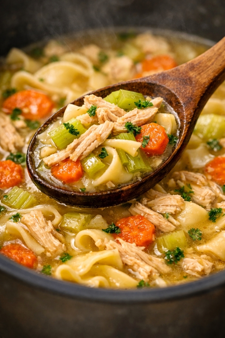 Chicken noodle soup recipe with carrots and celery recipe 