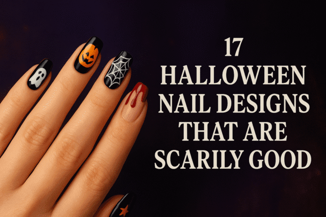Polish_20251027_061453690 Scarily good Halloween nail designs and ideas. Visual inspiration for a spooky manicure, including cute and scary styles like skeleton, witch, and blood drip nails.