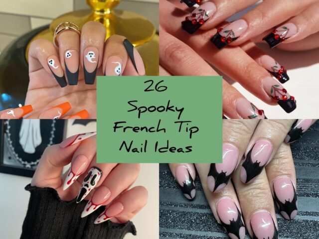 Spooky French Tip Nail Ideas