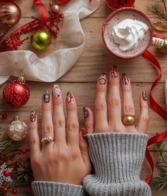 30+ Holiday Nail Designs That Even Santa Would Approve Of 30+ Holiday Nail Designs That Even Santa Wou Cover