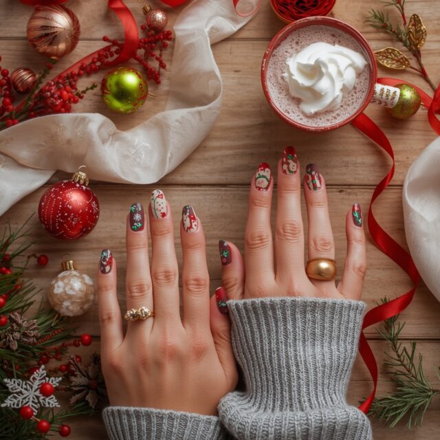 Polish_20251112_214637293 30+ Holiday Nail Designs That Even Santa Wou Cover