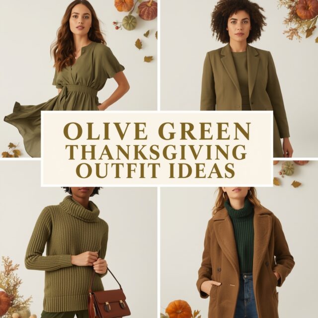olive green thanksgiving outfit ideas