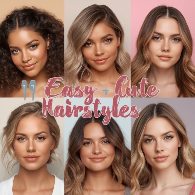 5 Minute Hairstyles: Quick, Cute & Easy Idea Cover