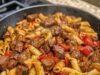 Beef and Pasta Skillet (Easy One-Pan Dinner) Beef and Pasta Skillet (Easy One-Pan Dinner) Cover