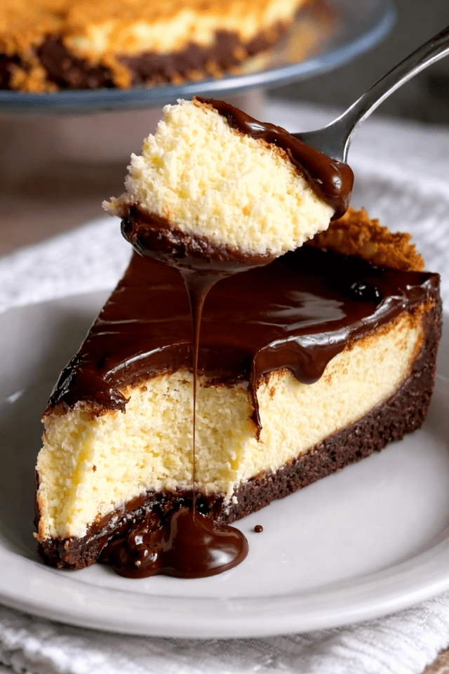 Chocolate-Ganache-Brownie-Cheesecake Chocolate Ganache Brownie Cheesecake