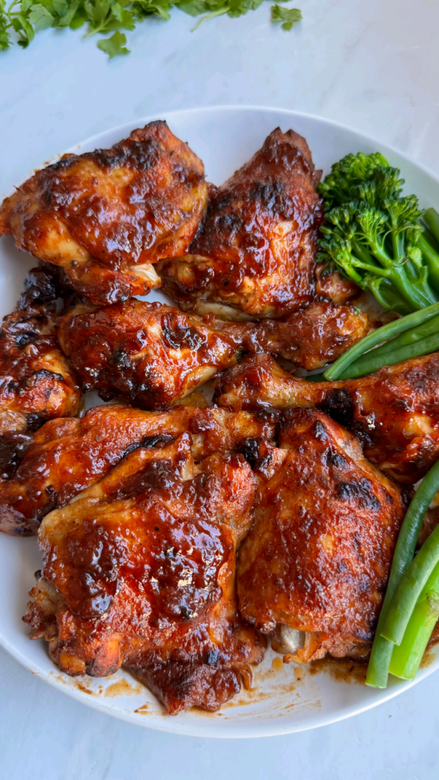 Garlic-Honey-BBQ-Chicken Garlic Honey BBQ Chicken (Juicy, Oven-Baked Cover