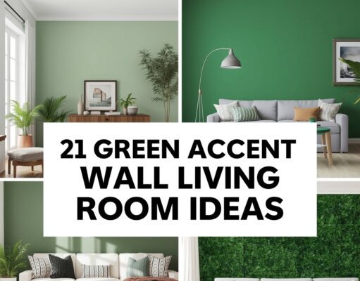 21 Green Accent Wall Living Room Ideas to Transform Your Space Green accent wall living room