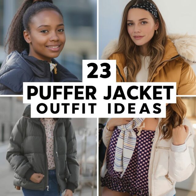 puffer jacket outfit ideas