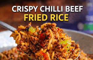 Crispy Chilli Beef Fried Rice (Easy 20-Minute Takeaway-Style Dinner) Crispy Chilli Beef Fried Rice (Easy 20-Minut Cover