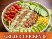 Grilled Chicken and Avocado Salad with Creamy Avocado Dressing Grilled Chicken and Avocado Salad with Cream Cover