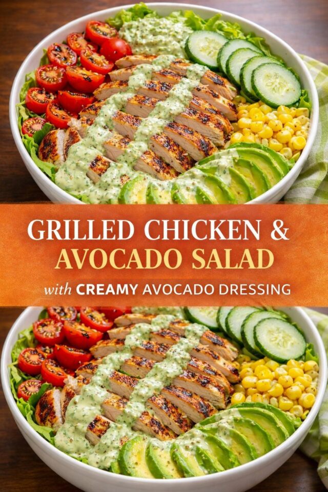 Grilled Chicken and Avocado Salad