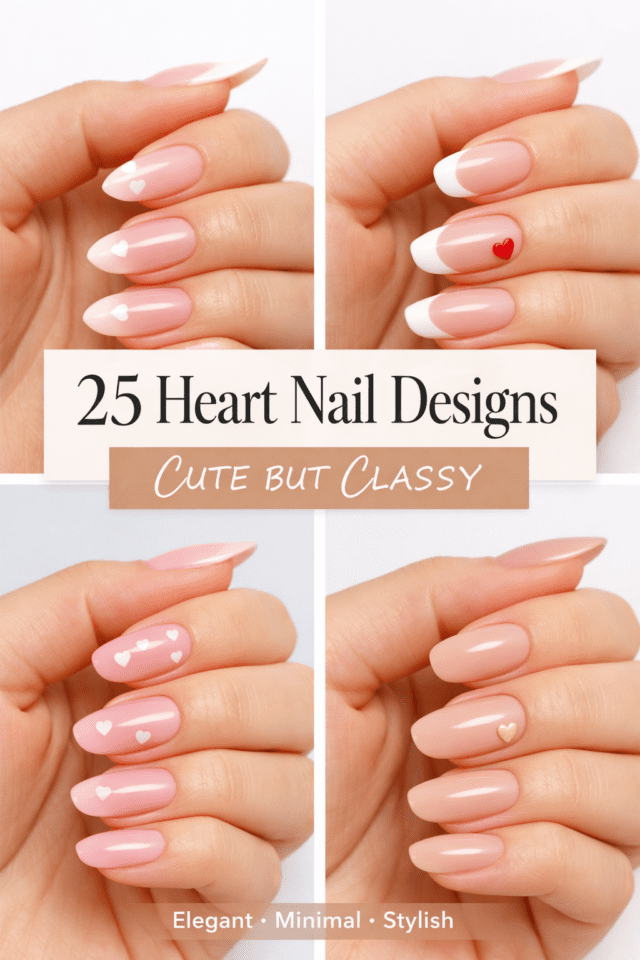 Heart nail designs