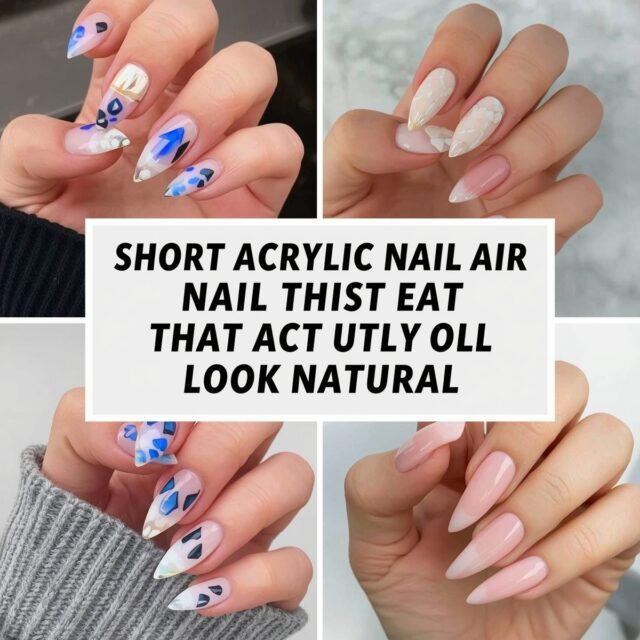 Short-Acrylic-Nail-Ideas-That-Actually-Look-Natural short acrylic nail ideas