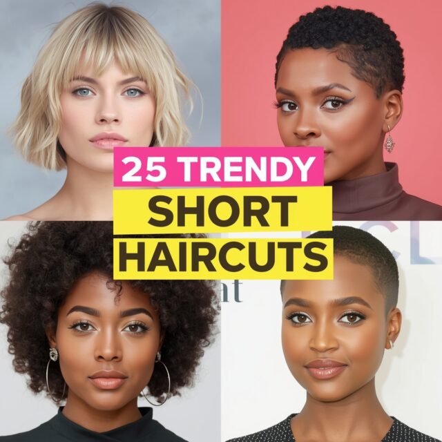 Trendy short haircuts