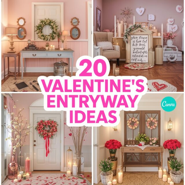 Valentines-entryway-ideas 20 Valentines Entryway Ideas to Make Your Ho Cover