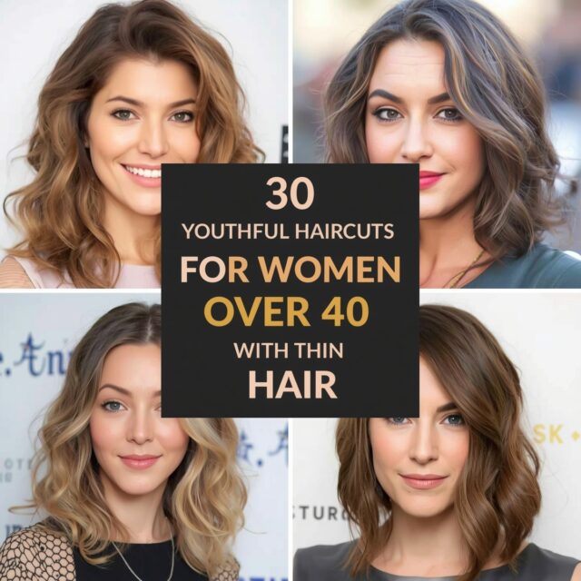 Youthful haircuts for women over 40 with thin hair