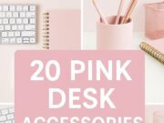 20 Pink Desk Accessories Every Girl Boss Needs for a Stylish Workspace pink desk accessories