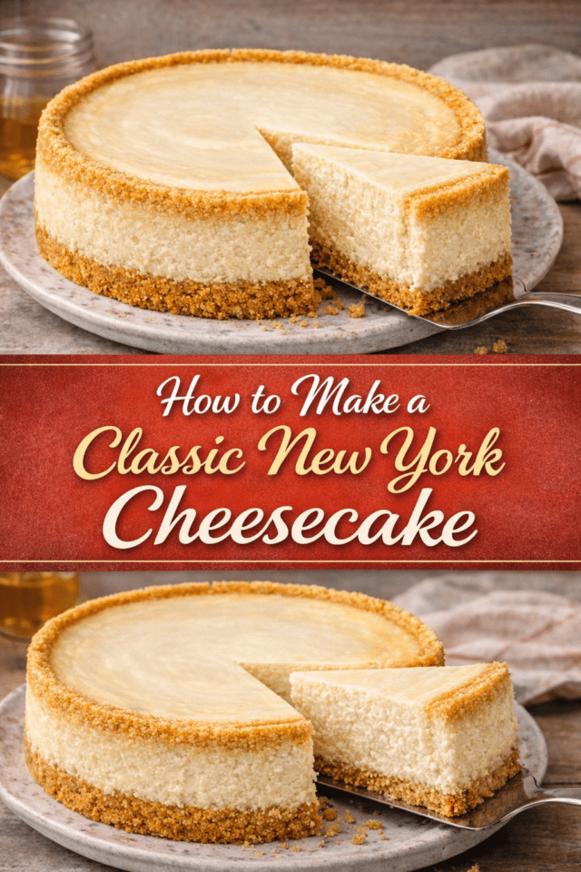 Classic New York Cheesecake (Rich, Creamy &  Cover