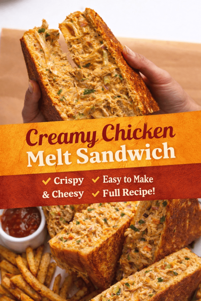 Creamy Chicken Melt Sandwich