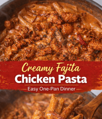 Creamy Fajita Chicken Pasta (Easy One-Pan Dinner) Creamy Fajita Chicken Pasta (Easy One-Pan Di Cover