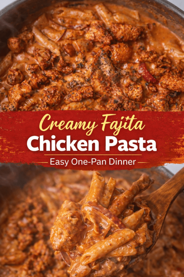 Creamy Fajita Chicken Pasta