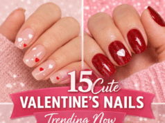 15 Cute Valentine’s Nails That Are Trending Now Cute Valentine’s nails