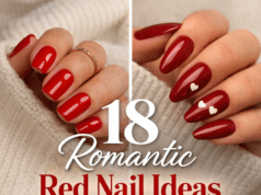 18 Romantic Red Nail Ideas for February You’ll Fall in Love With romantic red nail ideas for February