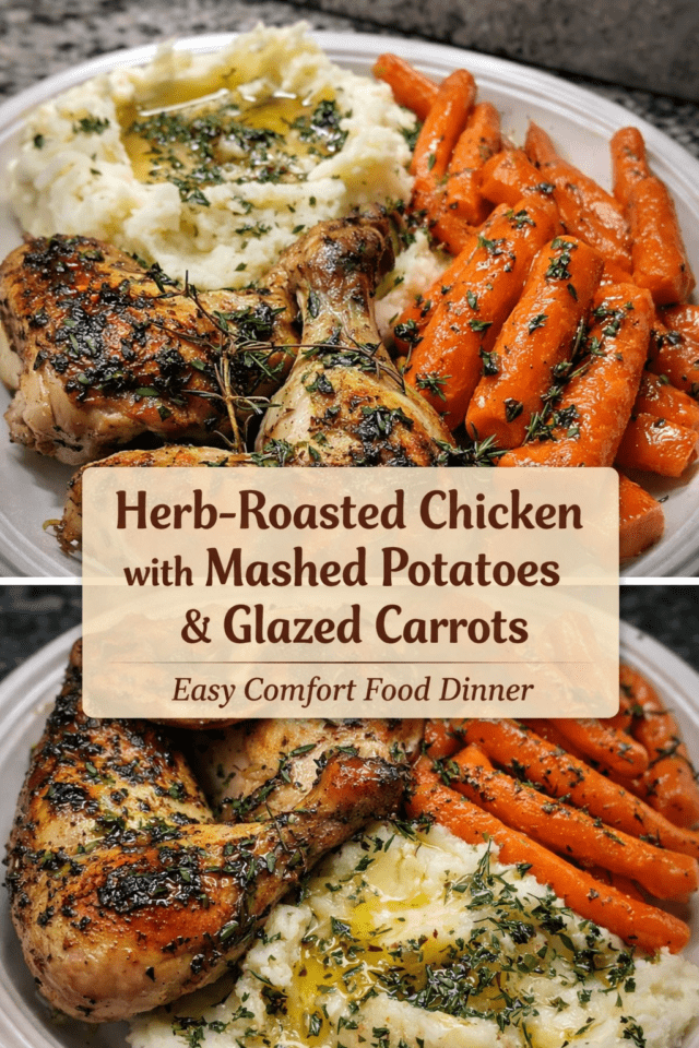 Herb-Roasted Chicken with Mashed Potatoes &  Cover