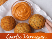 Garlic Parmesan Cheese Balls (Crispy, Cheesy Potato Bites) Garlic Parmesan Cheese Balls (Crispy, Cheesy Cover