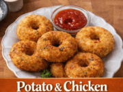 Crispy Potato and Chicken Doughnuts (Fried or Air Fryer) Crispy Potato and Chicken Doughnuts (Fried o Cover