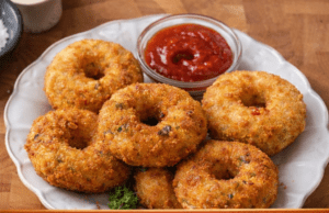 Crispy Potato and Chicken Doughnuts (Fried or Air Fryer) Crispy Potato and Chicken Doughnuts (Fried o Cover