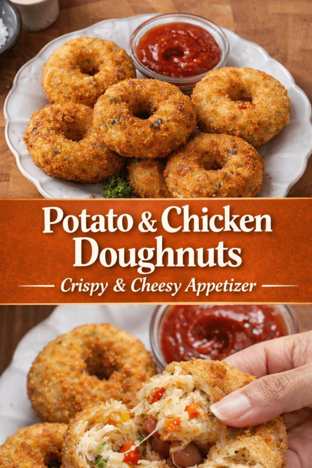 Potato and Chicken Doughnuts