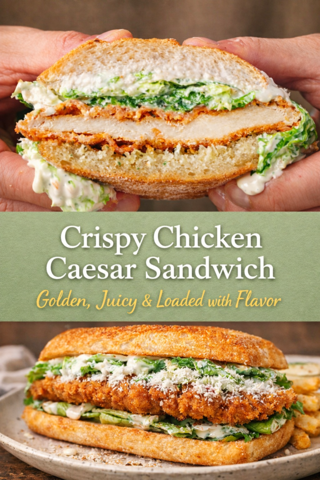 Crispy Chicken Caesar Sandwich