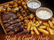 Steak & Garlic Herb Fries Board (Restaurant-Style at Home) Steak & Garlic Herb Fries Board (Restaurant- Cover