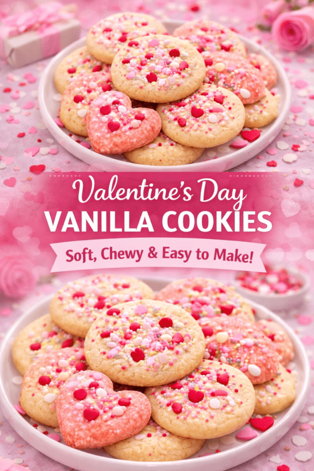 Valentine’s Day Vanilla Cookies