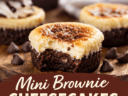 Mini Brownie Cheesecakes (Rich, Fudgy & Creamy Dessert Cups) Mini Brownie Cheesecakes (Rich, Fudgy & Crea Cover