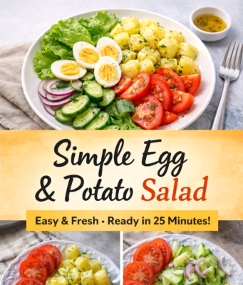 Simple Egg and Potato Salad Plate (Easy, Fresh & Filling) Simple Egg and Potato Salad