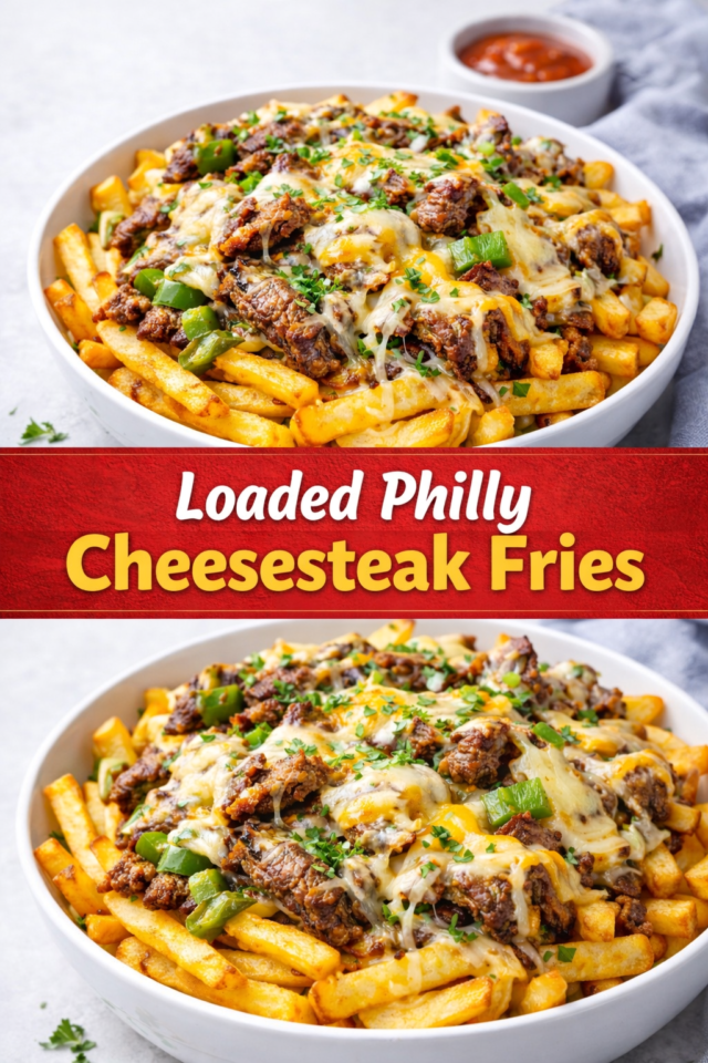 Loaded Philly Cheesesteak Fries (Crispy, Che Cover