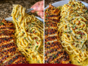 Garlic Parmesan Chicken Spaghetti in Spicy Cajun Cream Sauce Garlic Parmesan Chicken Spaghetti in Spicy C Cover