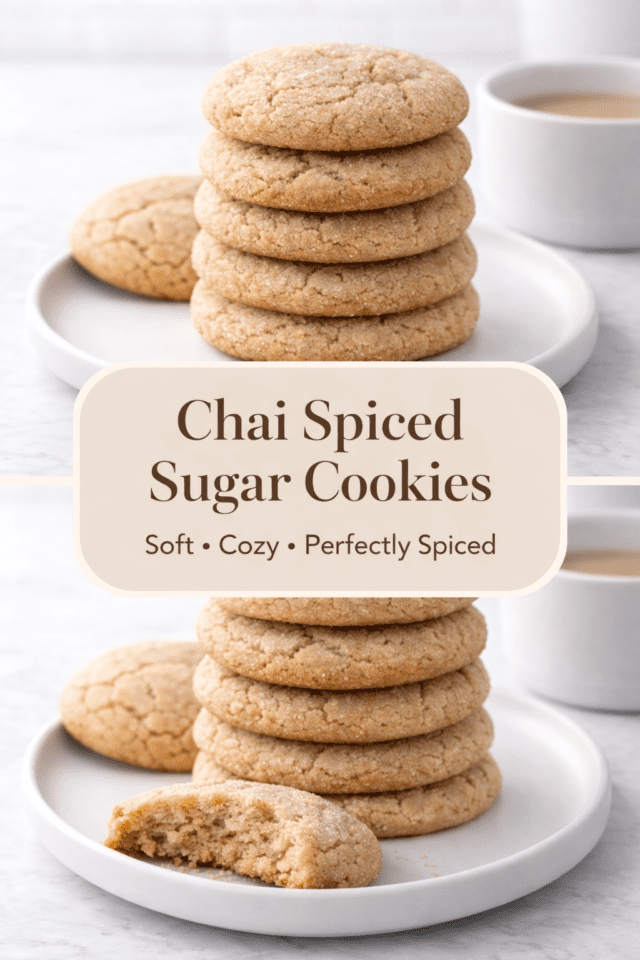 Chai Spiced Sugar Cookies (Soft, Cozy & Perf Cover
