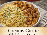Creamy Garlic Chicken Pasta (Easy 30-Minute Comfort Dinner) Creamy Garlic Chicken Pasta (Easy 30-Minute Cover
