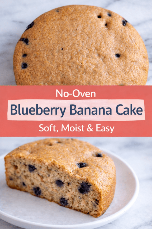 Blueberry Banana Cake (No-Oven Method) – Sof Cover