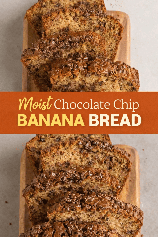 Chocolate Chip Banana Bread (Moist, Easy & B Cover