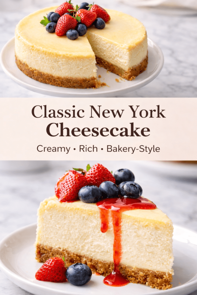 New York Cheesecake Recipe (Classic, Rich &  Cover