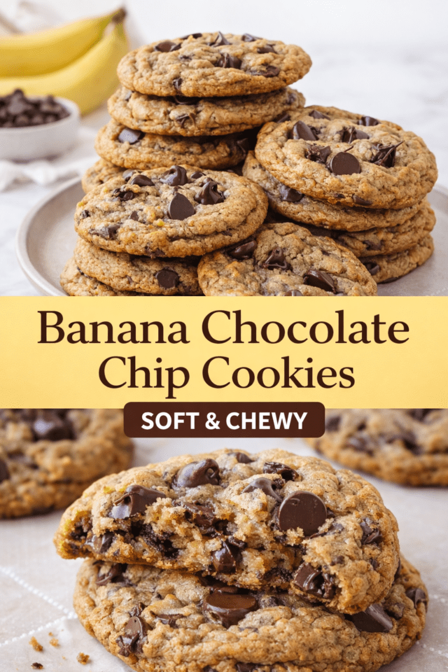 Polish_20260205_223913958 Banana Chocolate Chip Cookies (Soft, Chewy & Cover