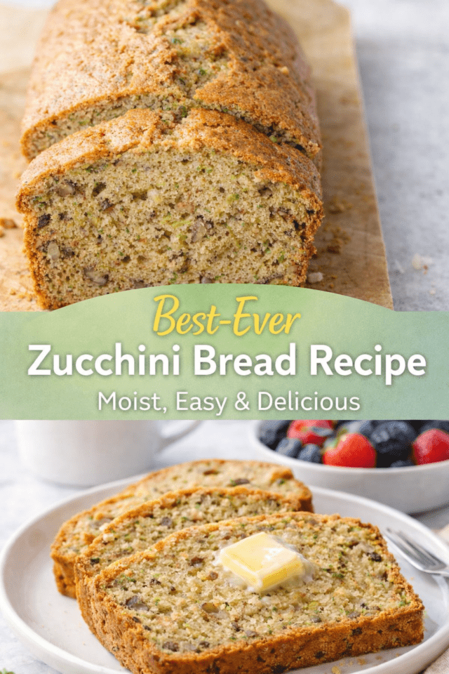 Zucchini Bread Recipe (Moist, Easy & Bakery- Cover